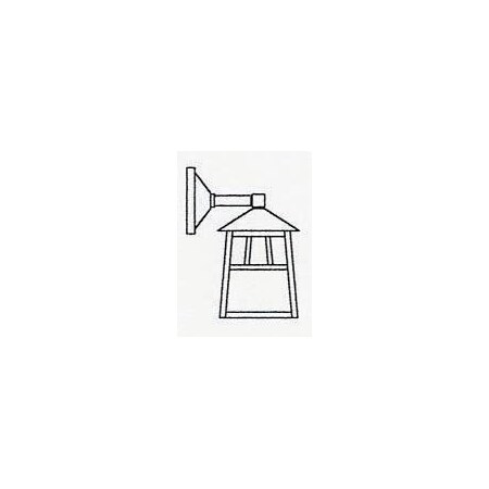 Arroyo Craftsman 8" raymond wall mount-wet rated RB-8WWO-P